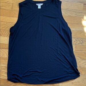 Athleta Navy Relaxed Sleeveless Muscle Tank
